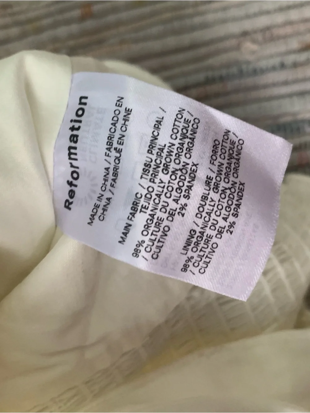 Reformation top womens